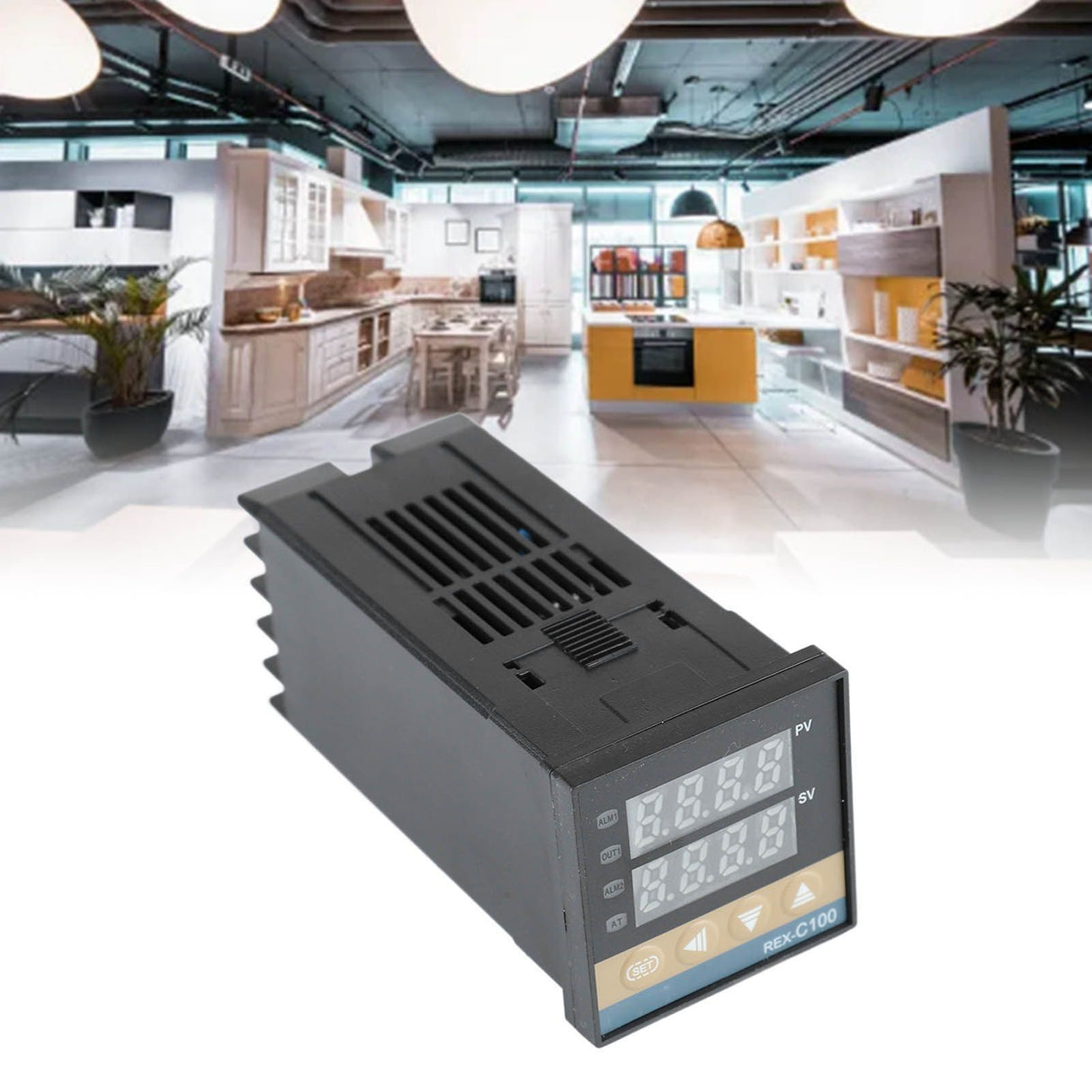 PID Temperature Controller Kit REX C100 Digital PID Temperature Controller with Solid State Relay 100‑240V REX C100FK02 V DN SSR DK