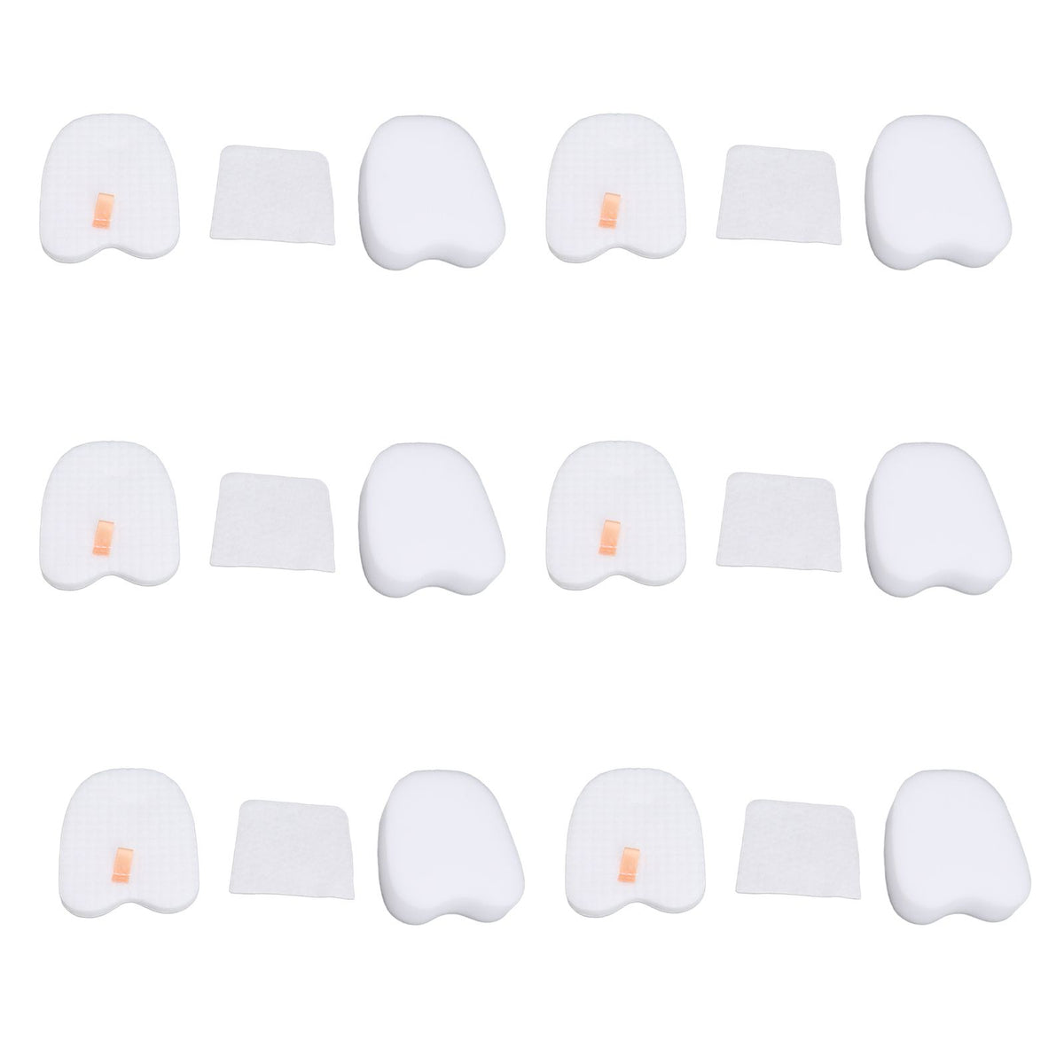 6PCS Vacuum Cleaner Filter Set Post Foam Felt Filter Replacement for Shark XPSTFH380 ZS360 ZS361C ZS362