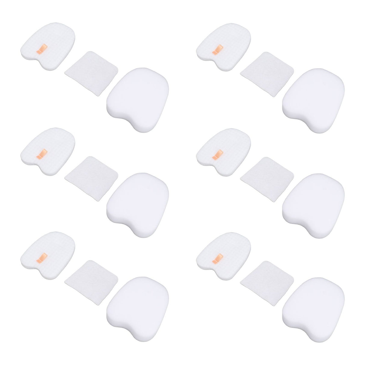 6PCS Vacuum Cleaner Filter Set Post Foam Felt Filter Replacement for Shark XPSTFH380 ZS360 ZS361C ZS362