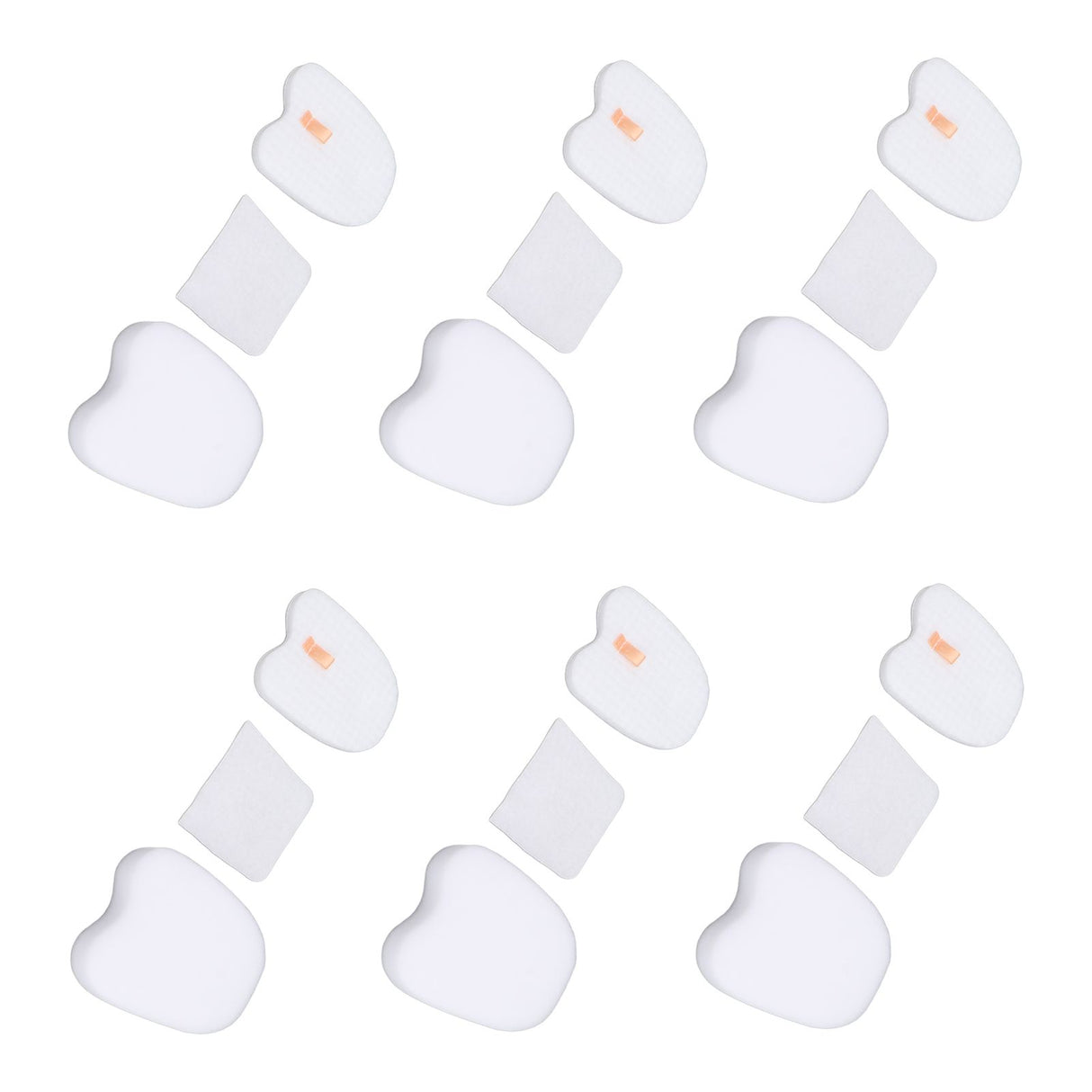 6PCS Vacuum Cleaner Filter Set Post Foam Felt Filter Replacement for Shark XPSTFH380 ZS360 ZS361C ZS362