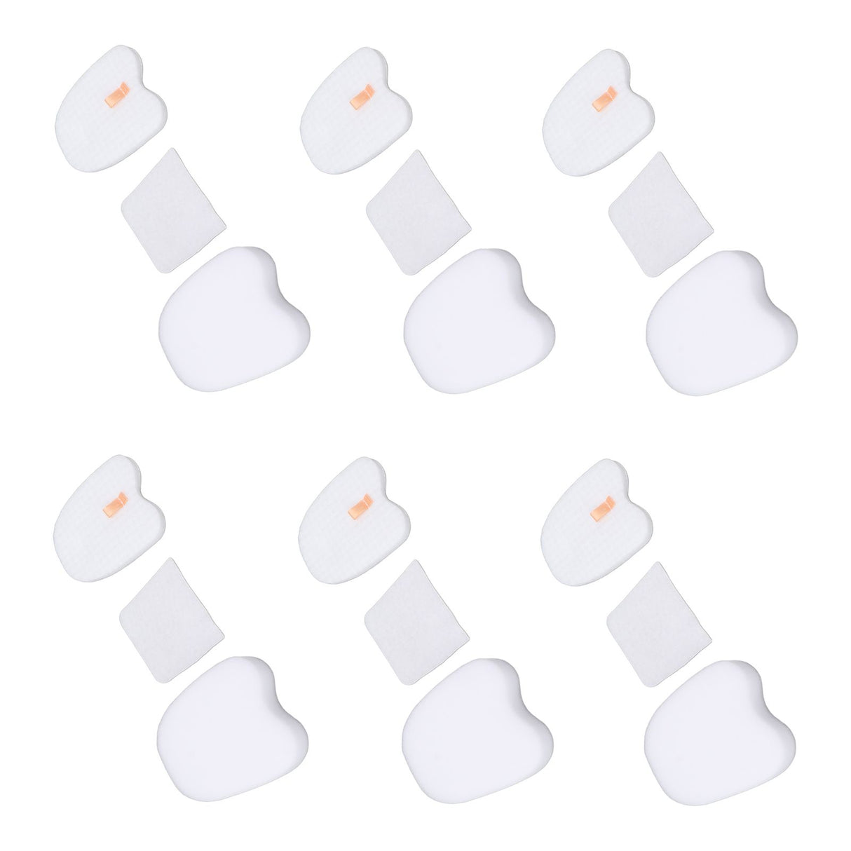 6PCS Vacuum Cleaner Filter Set Post Foam Felt Filter Replacement for Shark XPSTFH380 ZS360 ZS361C ZS362