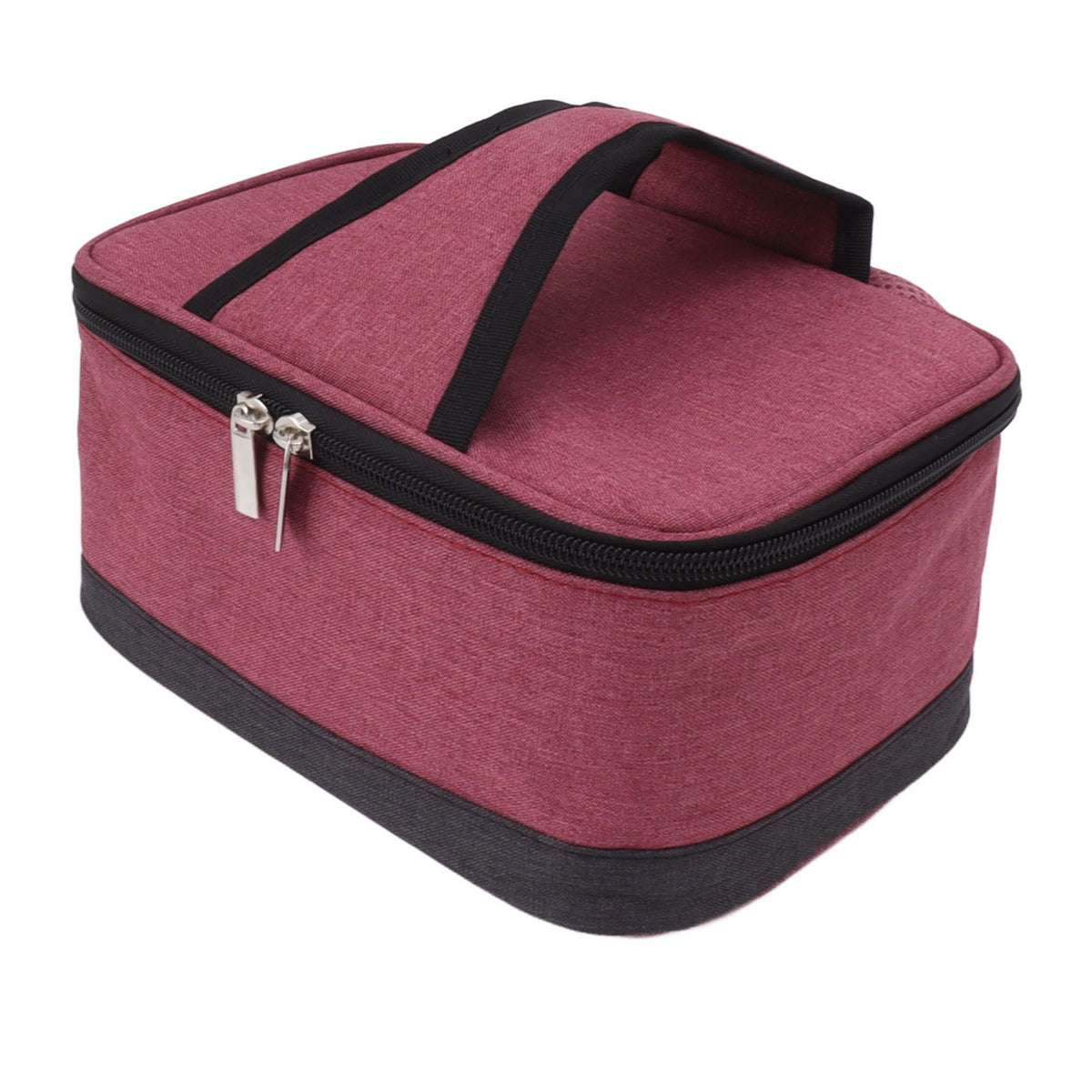 Portable Electric Lunch Box Food Heater USB Constant Heating Insulation Bag Heated Lunch Box Bag Wine Red