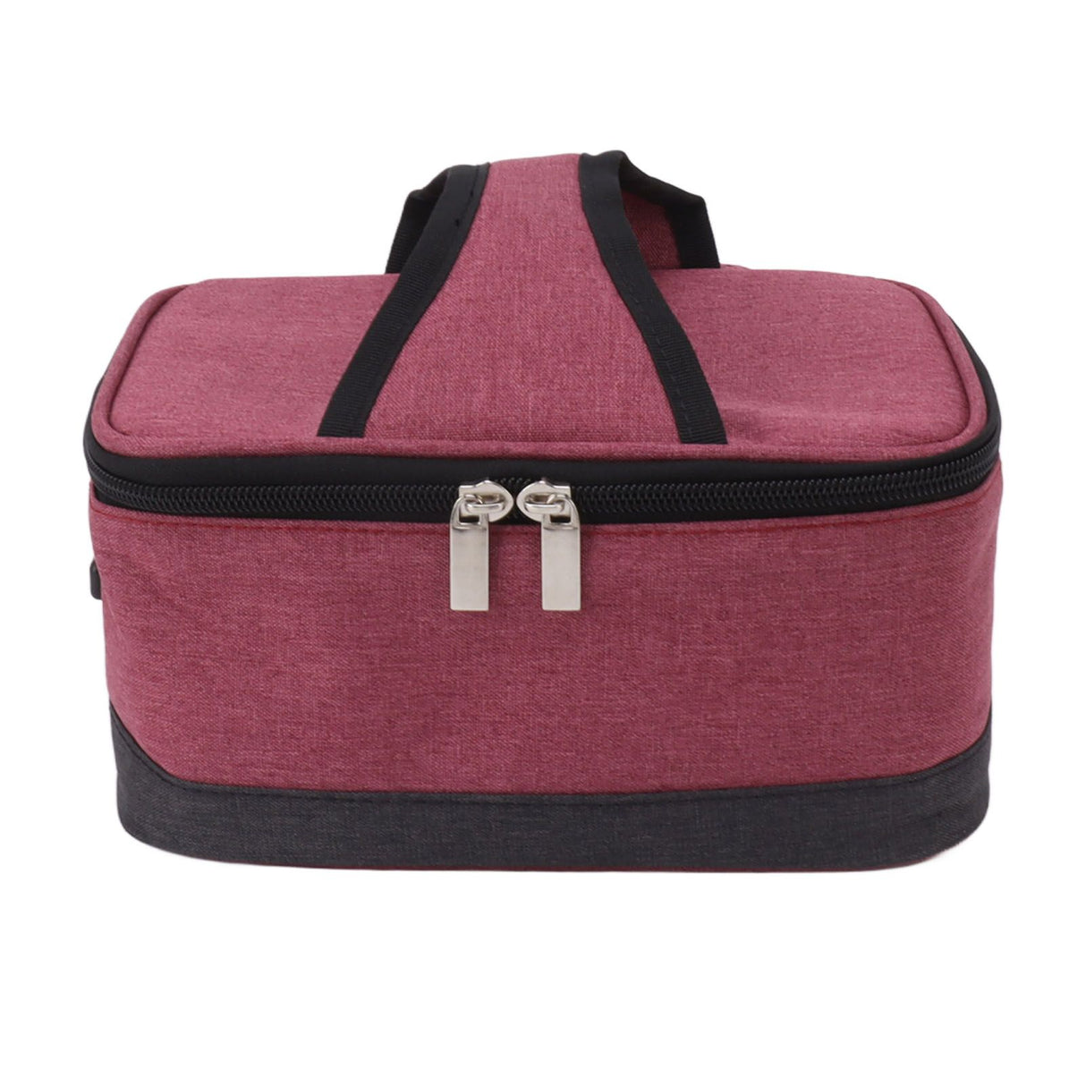 Portable Electric Lunch Box Food Heater USB Constant Heating Insulation Bag Heated Lunch Box Bag Wine Red