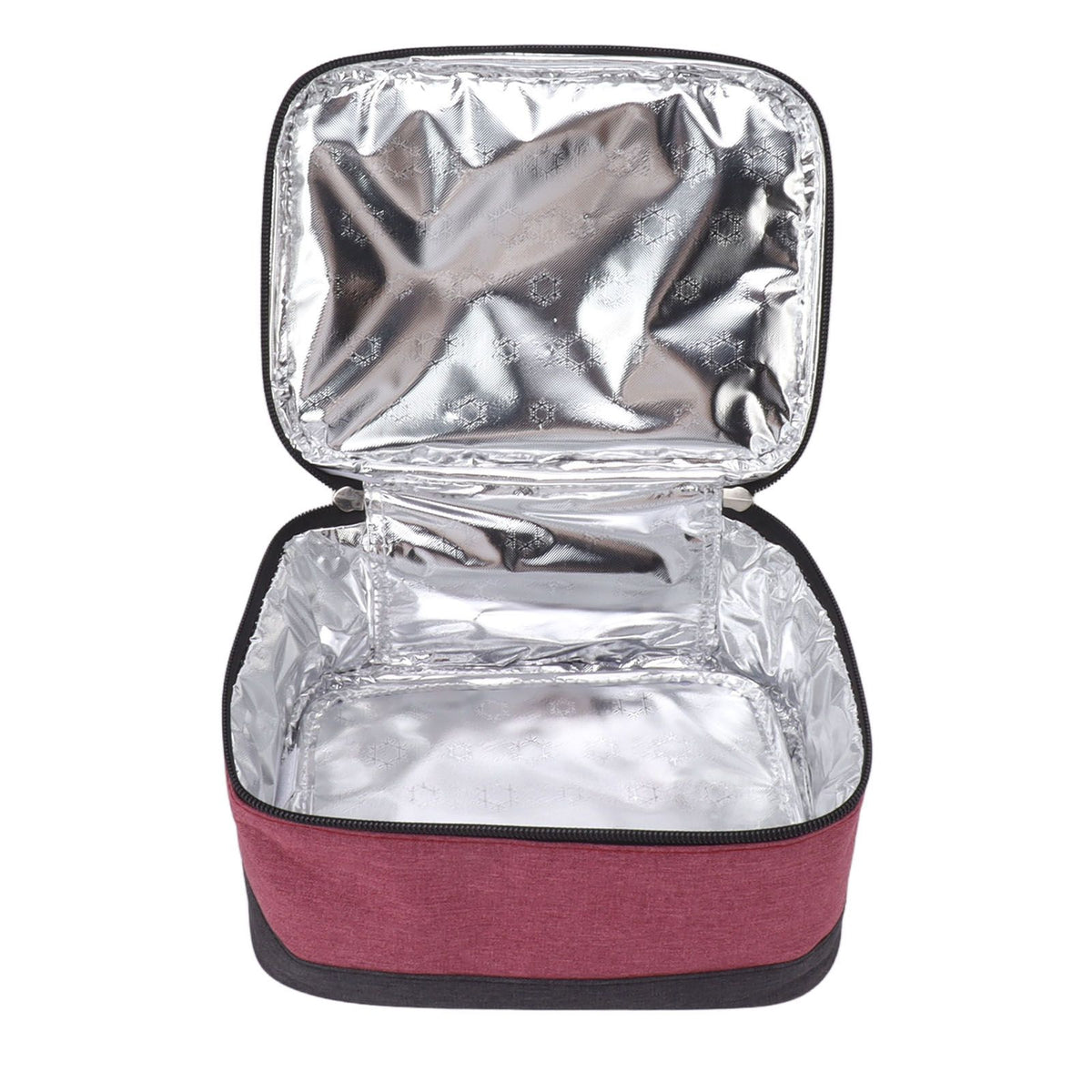 Portable Electric Lunch Box Food Heater USB Constant Heating Insulation Bag Heated Lunch Box Bag Wine Red