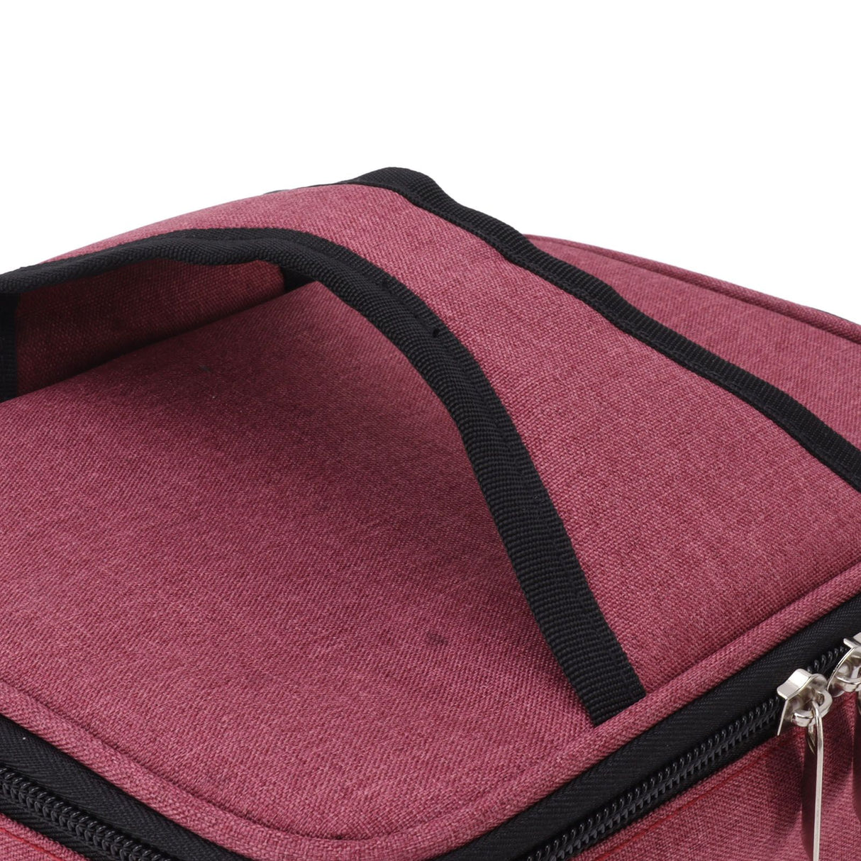 Portable Electric Lunch Box Food Heater USB Constant Heating Insulation Bag Heated Lunch Box Bag Wine Red