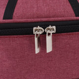 Portable Electric Lunch Box Food Heater USB Constant Heating Insulation Bag Heated Lunch Box Bag Wine Red