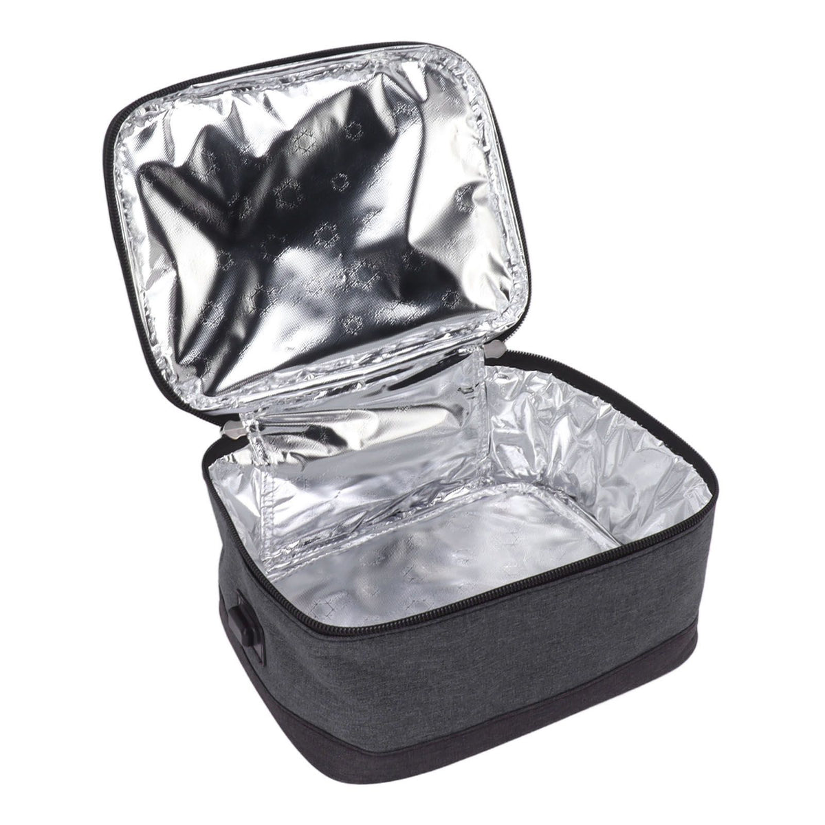 Portable Electric Lunch Box Food Heater USB Constant Heating Insulation Bag Heated Lunch Box Bag Light Gray