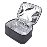 Portable Electric Lunch Box Food Heater USB Constant Heating Insulation Bag Heated Lunch Box Bag Light Gray - Rear View