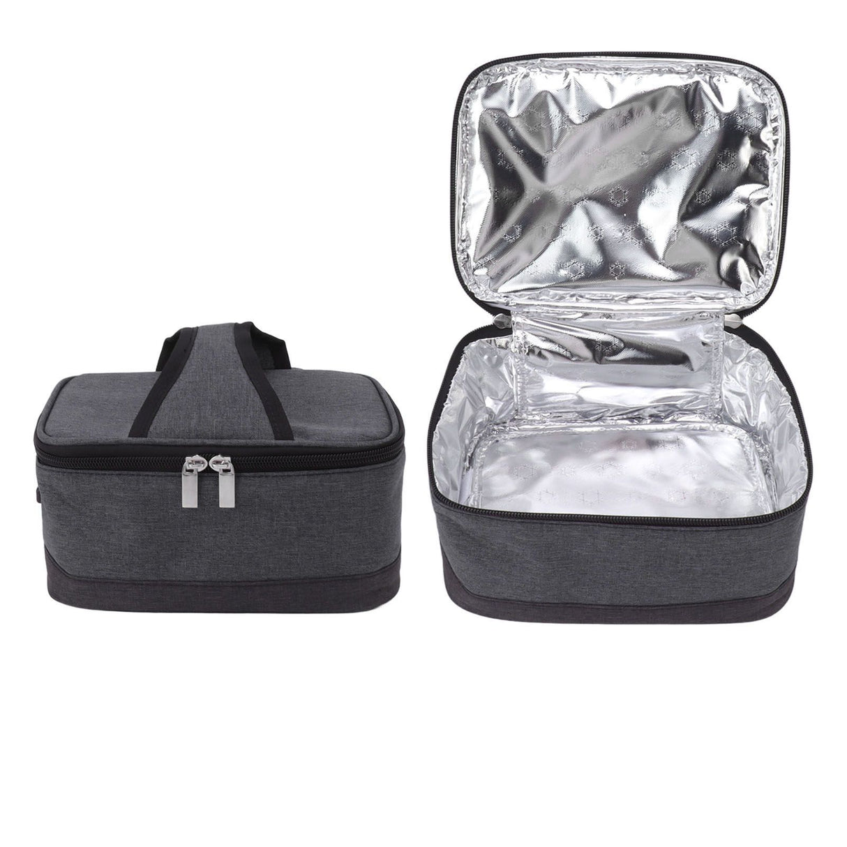 Portable Electric Lunch Box Food Heater USB Constant Heating Insulation Bag Heated Lunch Box Bag Light Gray