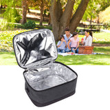 Portable Electric Lunch Box Food Heater USB Constant Heating Insulation Bag Heated Lunch Box Bag Light Gray