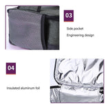 Portable Electric Lunch Box Food Heater USB Constant Heating Insulation Bag Heated Lunch Box Bag Light Gray - Extra Image