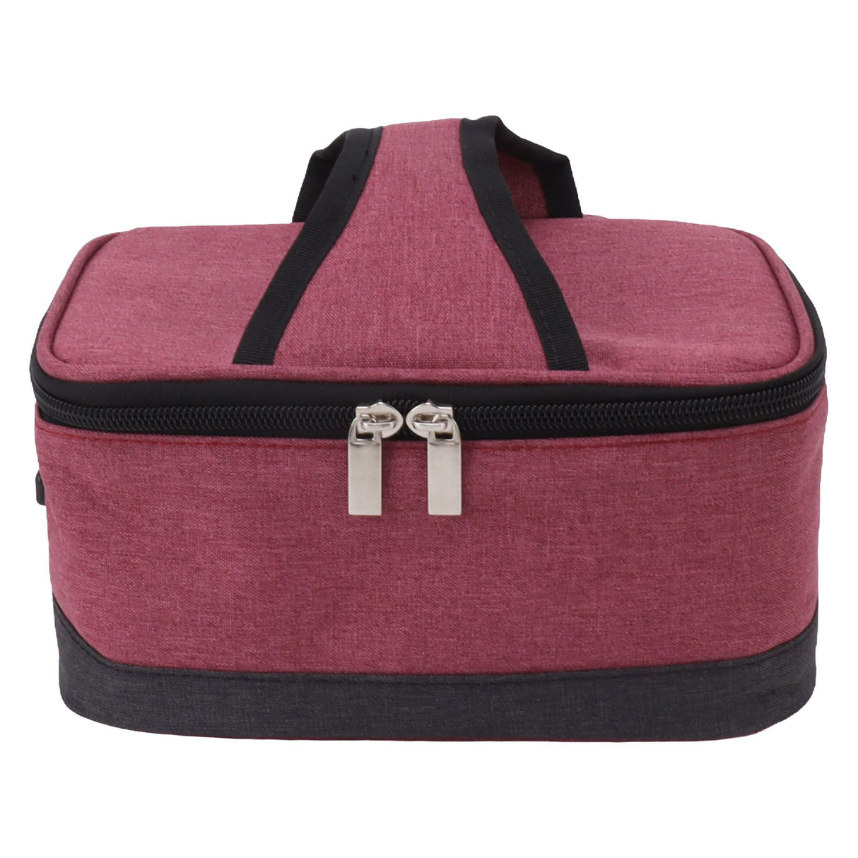 USB Heating Insulation Bag Portable Electric Heating Food Container Constant Temperature Heating Bag for Outdoor Wine Red