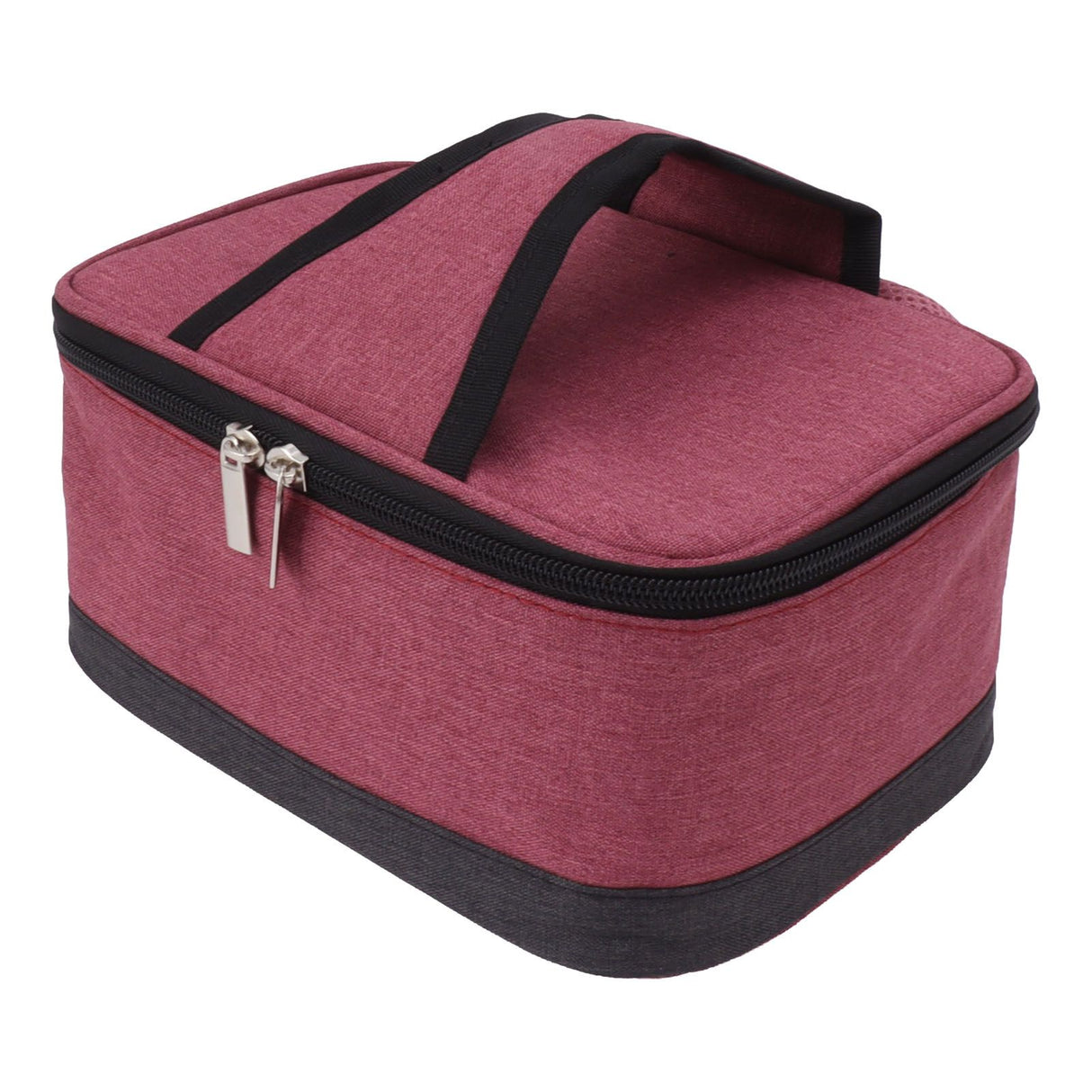 USB Heating Insulation Bag Portable Electric Heating Food Container Constant Temperature Heating Bag for Outdoor Wine Red