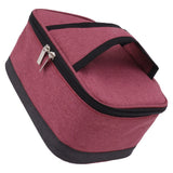 USB Heating Insulation Bag Portable Electric Heating Food Container Constant Temperature Heating Bag for Outdoor Wine Red