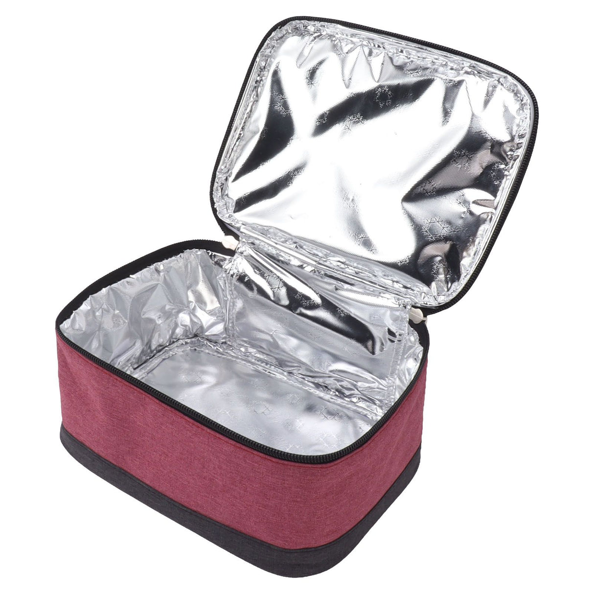 USB Heating Insulation Bag Portable Electric Heating Food Container Constant Temperature Heating Bag for Outdoor Wine Red