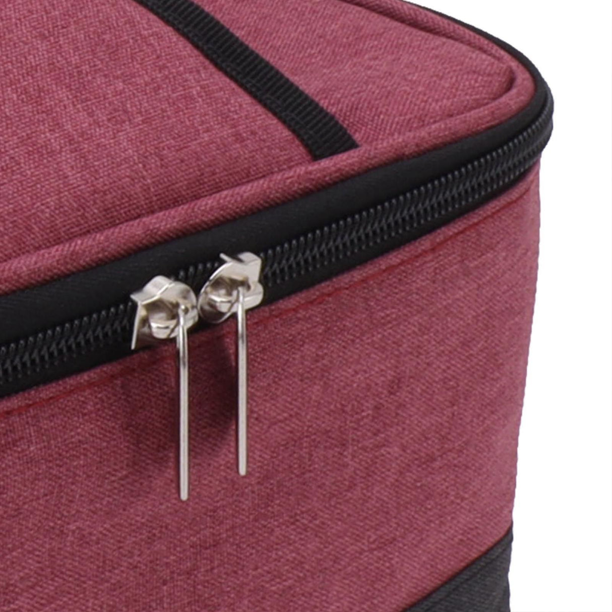 USB Heating Insulation Bag Portable Electric Heating Food Container Constant Temperature Heating Bag for Outdoor Wine Red