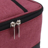 USB Heating Insulation Bag Portable Electric Heating Food Container Constant Temperature Heating Bag for Outdoor Wine Red - Extra Image