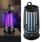 Electric Fly Killing Light 110V 220V PP USB Rechargeable Silent Fly Trap Lamp for Indoor Outdoor - Extra Image