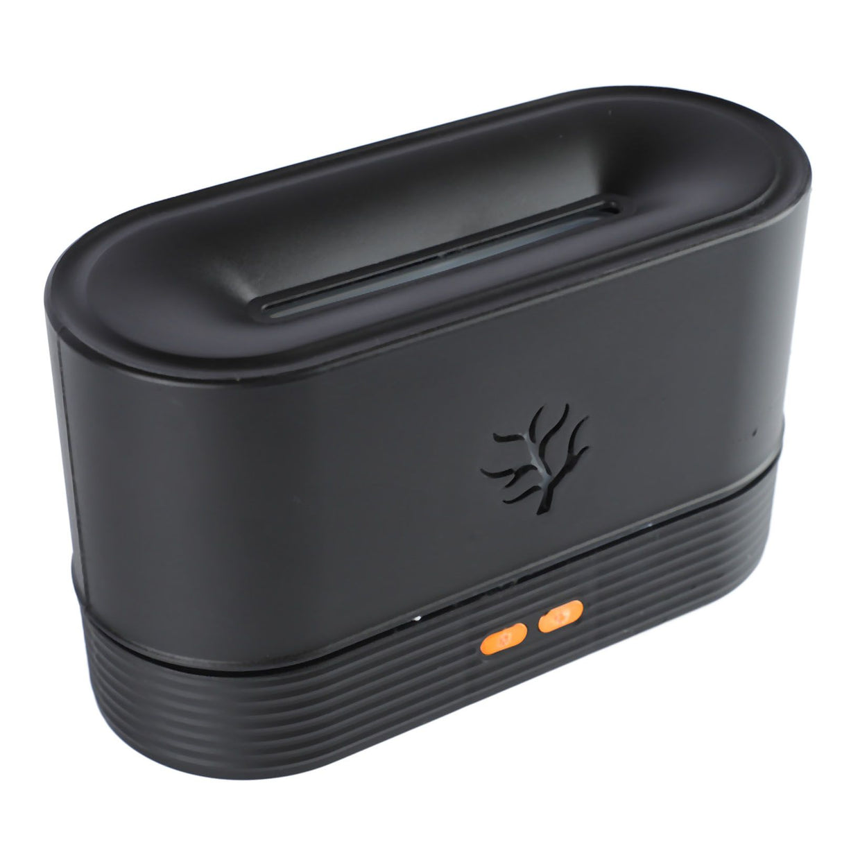 Colorful Flame Air Aroma Diffuser Humidifier Mini Noiseless Essential Oil Diffuser for Home Office Black