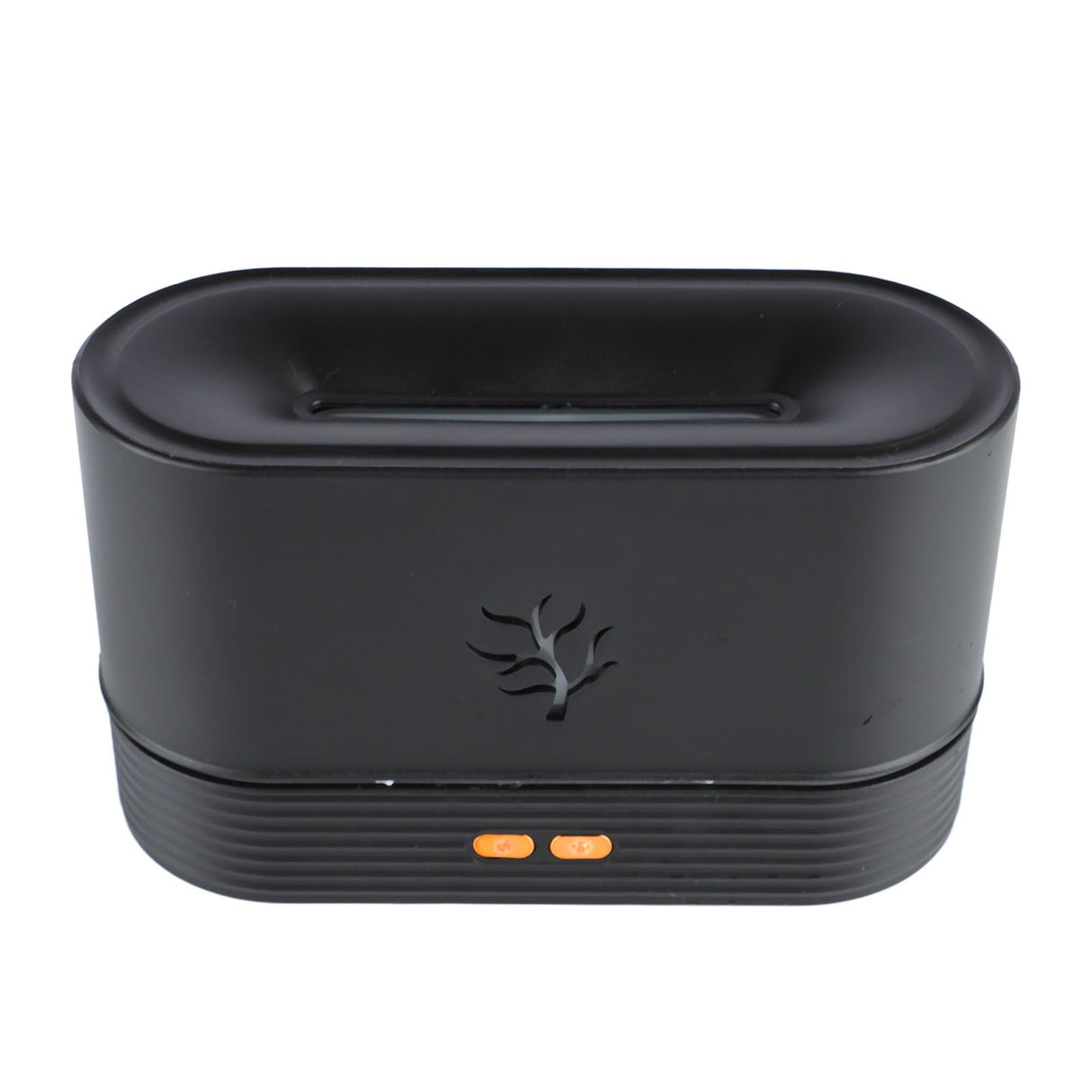 Colorful Flame Air Aroma Diffuser Humidifier Mini Noiseless Essential Oil Diffuser for Home Office Black
