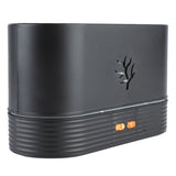 Colorful Flame Air Aroma Diffuser Humidifier Mini Noiseless Essential Oil Diffuser for Home Office Black - Rear View
