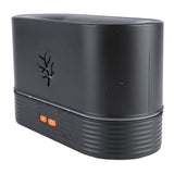 Colorful Flame Air Aroma Diffuser Humidifier Mini Noiseless Essential Oil Diffuser for Home Office Black - Low Angle