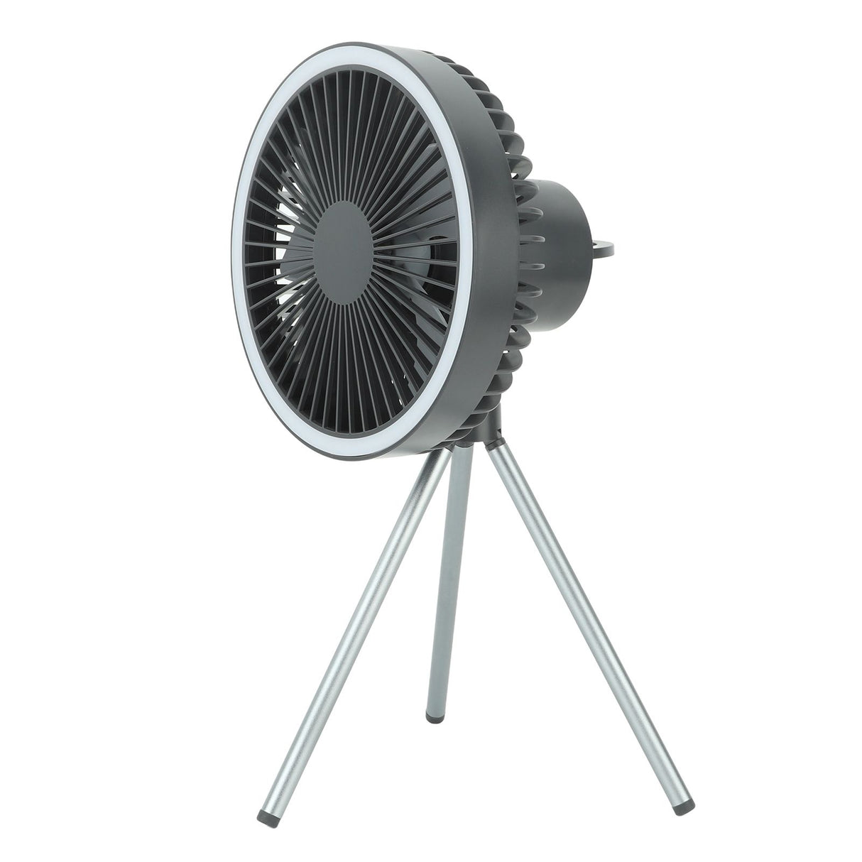 10000mAh USB Tripod Camping Fan Outdoor Portable Camping Fan with Light Power Bank Gray