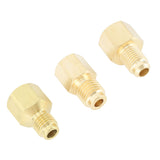 3pcs Air Conditioner Brass Adapter Durable Vacuum Adapter Portable Charging Vacuum Port Adapter for Home Appliances - Rear View
