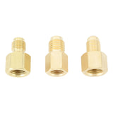 3pcs Air Conditioner Brass Adapter Durable Vacuum Adapter Portable Charging Vacuum Port Adapter for Home Appliances - Extra Image