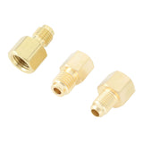 3pcs Air Conditioner Brass Adapter Durable Vacuum Adapter Portable Charging Vacuum Port Adapter for Home Appliances