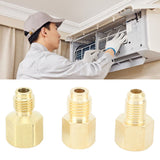 3pcs Air Conditioner Brass Adapter Durable Vacuum Adapter Portable Charging Vacuum Port Adapter for Home Appliances - Extra Image