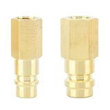 R134A Air Conditioner Connector 1/4 in SAE Adapter R134A Air Conditioner Connector for Refrigerant System - Front View