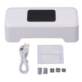 Motion Sensor Automatic Toilet Flusher IPX5 Waterproof Touchless Toilet Flusher Automatic Flush Button for Home Public Use White