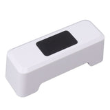 Motion Sensor Automatic Toilet Flusher IPX5 Waterproof Touchless Toilet Flusher Automatic Flush Button for Home Public Use White - 45-Degree Angle