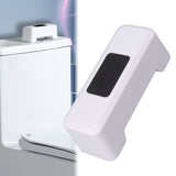 Motion Sensor Automatic Toilet Flusher IPX5 Waterproof Touchless Toilet Flusher Automatic Flush Button for Home Public Use White