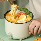 Small Electric Cooker Mini Noodle Heating Pot Multifunctional for Student Dormitory Household AU Plug - Low Angle