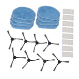Robotic Vacuum Cleaner Accessories Kit Mop Cloth Side Brush Filter Parts Replacement For Mannv BR150 BR151
