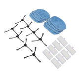 Robotic Vacuum Cleaner Accessories Kit Mop Cloth Side Brush Filter Parts Replacement For Mannv BR150 BR151