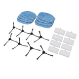 Robotic Vacuum Cleaner Accessories Kit Mop Cloth Side Brush Filter Parts Replacement For Mannv BR150 BR151