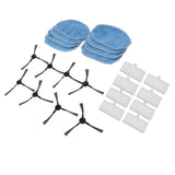 Robotic Vacuum Cleaner Accessories Kit Mop Cloth Side Brush Filter Parts Replacement For Mannv BR150 BR151