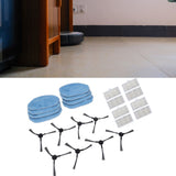 Robotic Vacuum Cleaner Accessories Kit Mop Cloth Side Brush Filter Parts Replacement For Mannv BR150 BR151 - Extra Image