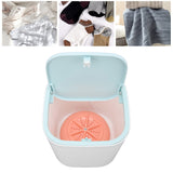 Portable Mini Washing Machine Ultrasonic USB Desktop Washer for Underwear Socks Baby Clothes Travel 3.8L 5V Pink