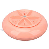 Portable Mini Washing Machine Ultrasonic USB Desktop Washer for Underwear Socks Baby Clothes Travel 3.8L 5V Pink - Extra Image