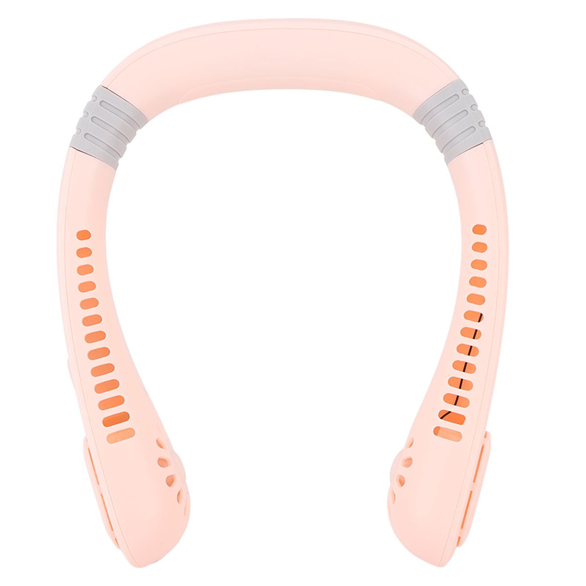 Portable Neck Fan USB Powered Digital Display 5 Gears Cooling Hanging Neck Bladeless Fan for Outdoor Sports Travel Sakura Pink