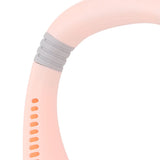 Portable Neck Fan USB Powered Digital Display 5 Gears Cooling Hanging Neck Bladeless Fan for Outdoor Sports Travel Sakura Pink - Extra Image