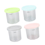 4Pcs Plastic Ice Cream Cans Replacement for Ninja NC299AMZ NC300s Series Creami Ice Cream Makers - Front View
