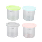 4Pcs Plastic Ice Cream Cans Replacement for Ninja NC299AMZ NC300s Series Creami Ice Cream Makers - Side View