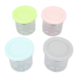 4Pcs Plastic Ice Cream Cans Replacement for Ninja NC299AMZ NC300s Series Creami Ice Cream Makers