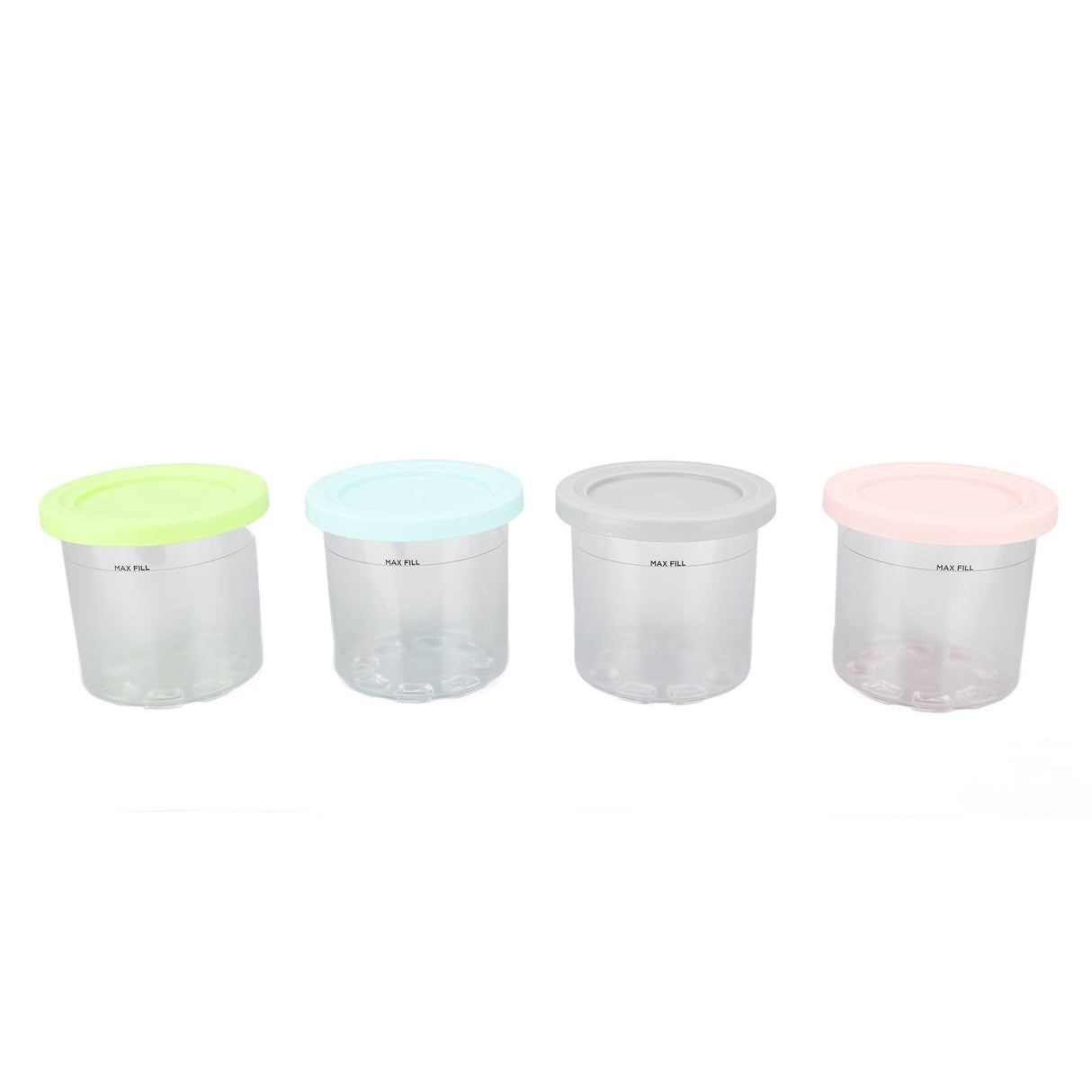 4Pcs Plastic Ice Cream Cans Replacement for Ninja NC299AMZ NC300s Series Creami Ice Cream Makers