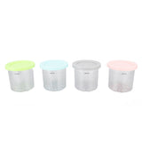 4Pcs Plastic Ice Cream Cans Replacement for Ninja NC299AMZ NC300s Series Creami Ice Cream Makers